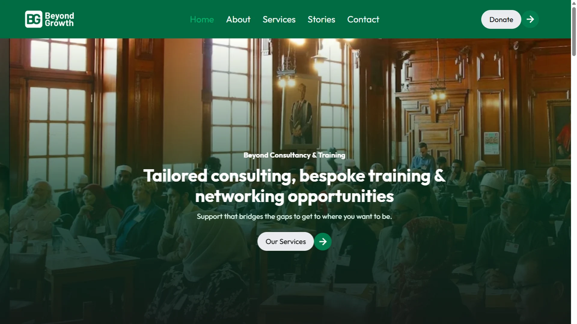 The Beyond Growth website