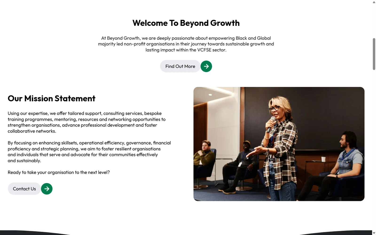 Beyond Growth — the mission statement