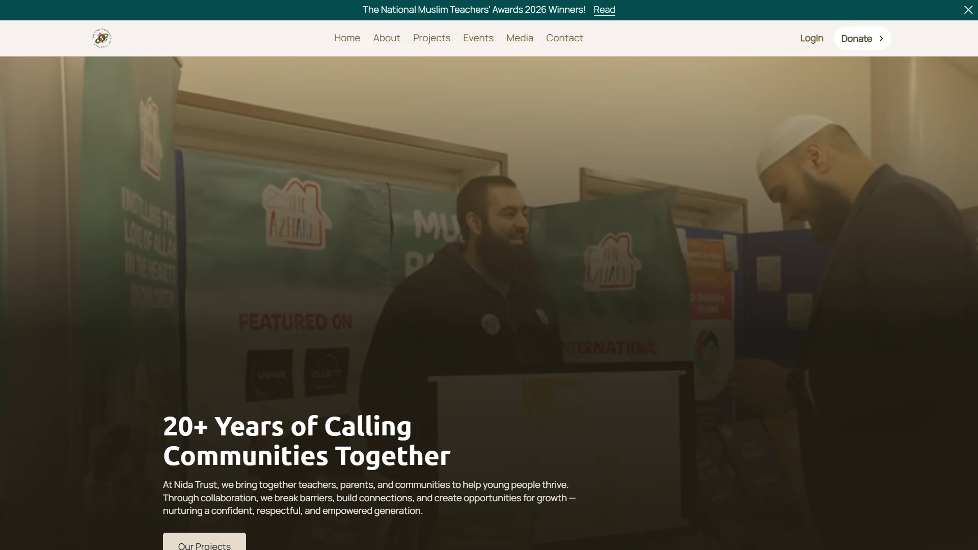 The Nida Trust website